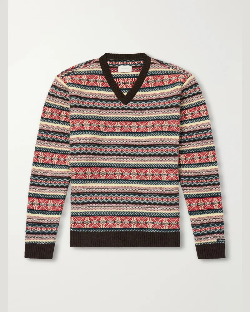 Aimé Leon Dore Fair Isle Wool-Blend Sweater Multi