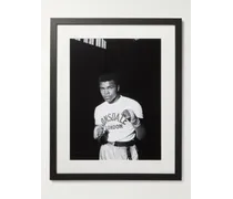 1963 Muhammad Ali Training in London – Gerahmter Fotodruck, 41 x 51 cm