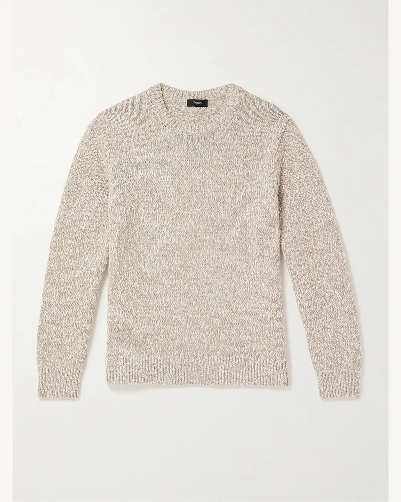 Theory Mauno Pullover aus Biobaumwolle Neutral