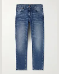 Nudie Jeans Lean Dean schmal geschnittene Jeans Blau