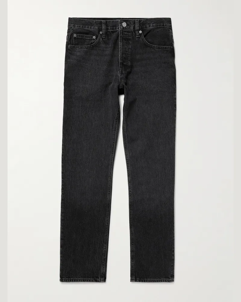 Frame Denim Straight-Leg Jeans Black