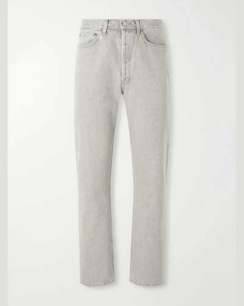 AGOLDE 90's Straight-Leg Jeans Gray