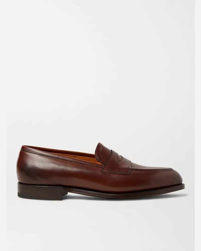 Edward Green Piccadilly Pennyloafers aus Leder Braun