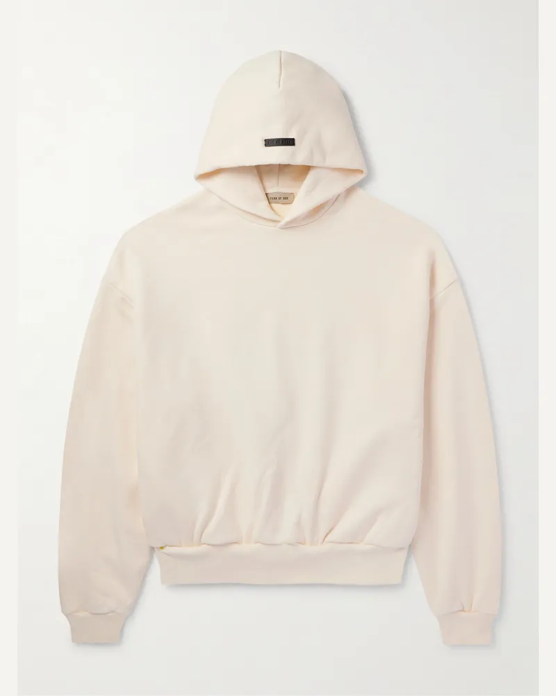 Fear of God Hoodie aus Baumwoll-Jersey mit Logoprint Neutral