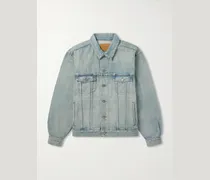 Distressed Denim Trucker Jacket