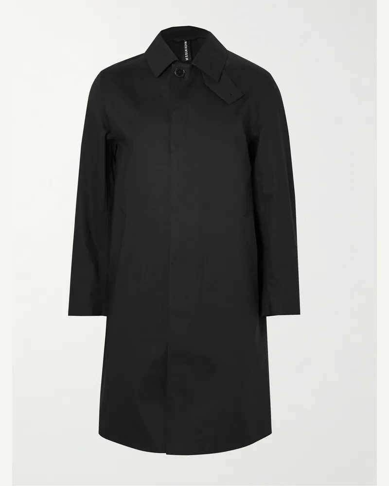 MACKINTOSH Trenchcoat aus gebondetem Baumwoll-Oxford Schwarz