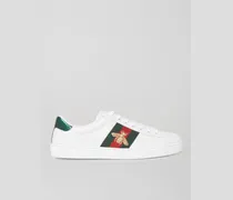 Ace Embroidered Leather Sneakers