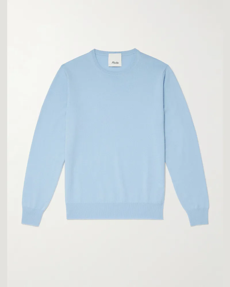 ALLUDE Pullover aus Kaschmir Blau