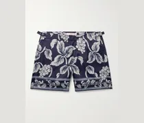 Bulldog Petralis gerade geschnittene mittellange Badeshorts aus recyceltem Shell mit Print