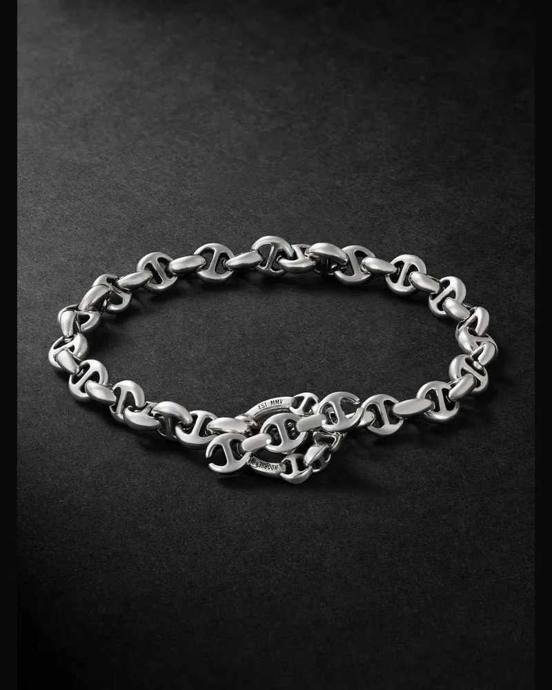 HOORSENBUHS Open-Link™ Armband aus Sterlingsilber Silber