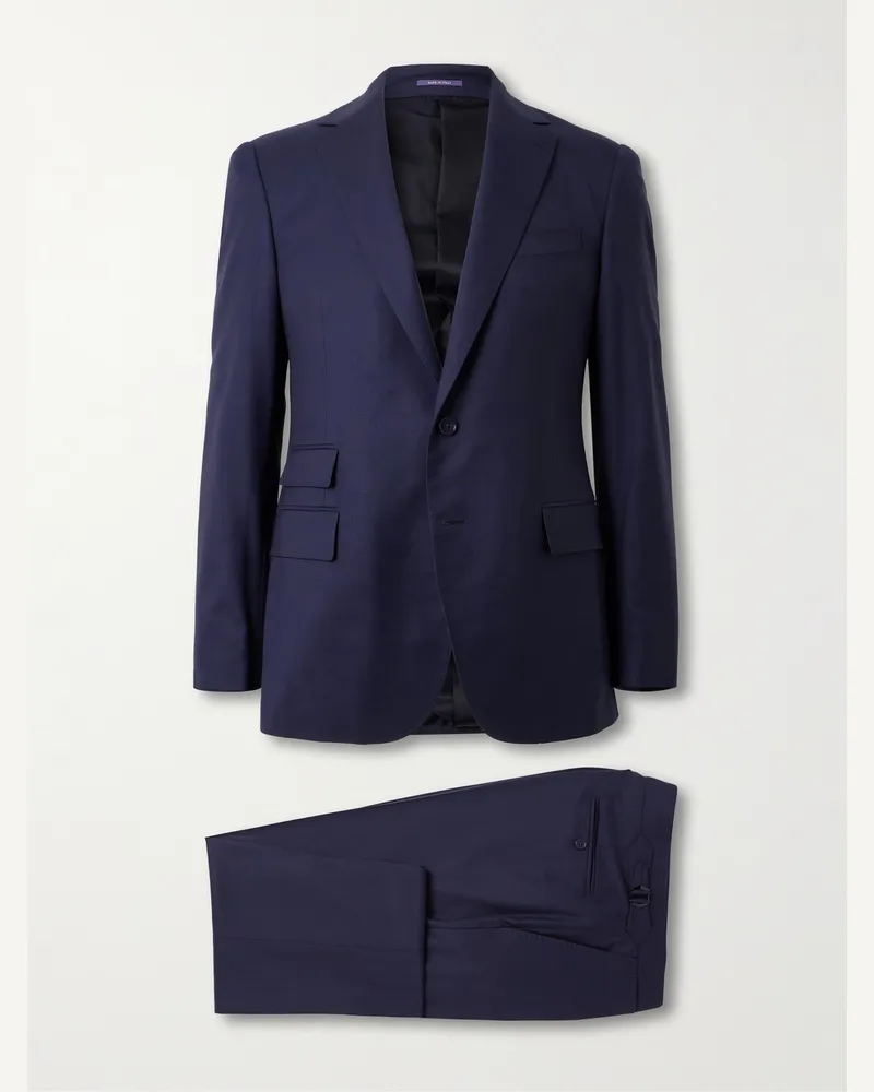 Ralph Lauren Gregory Anzug aus Wollserge Blau