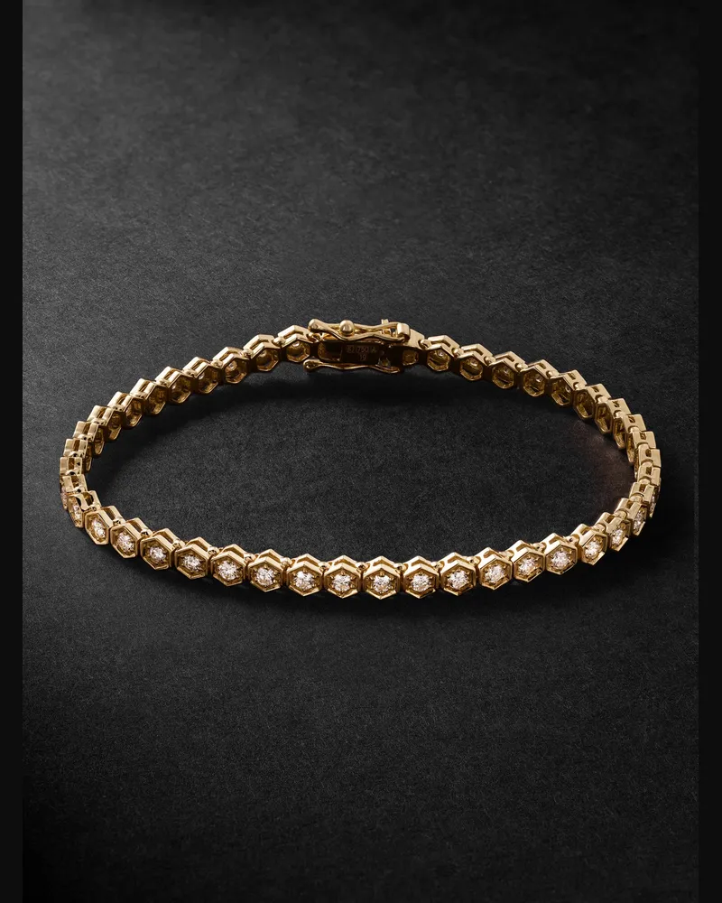 Kolours Luna Wight Fortis Large Armband aus Karat Gold mit Diamanten Gold