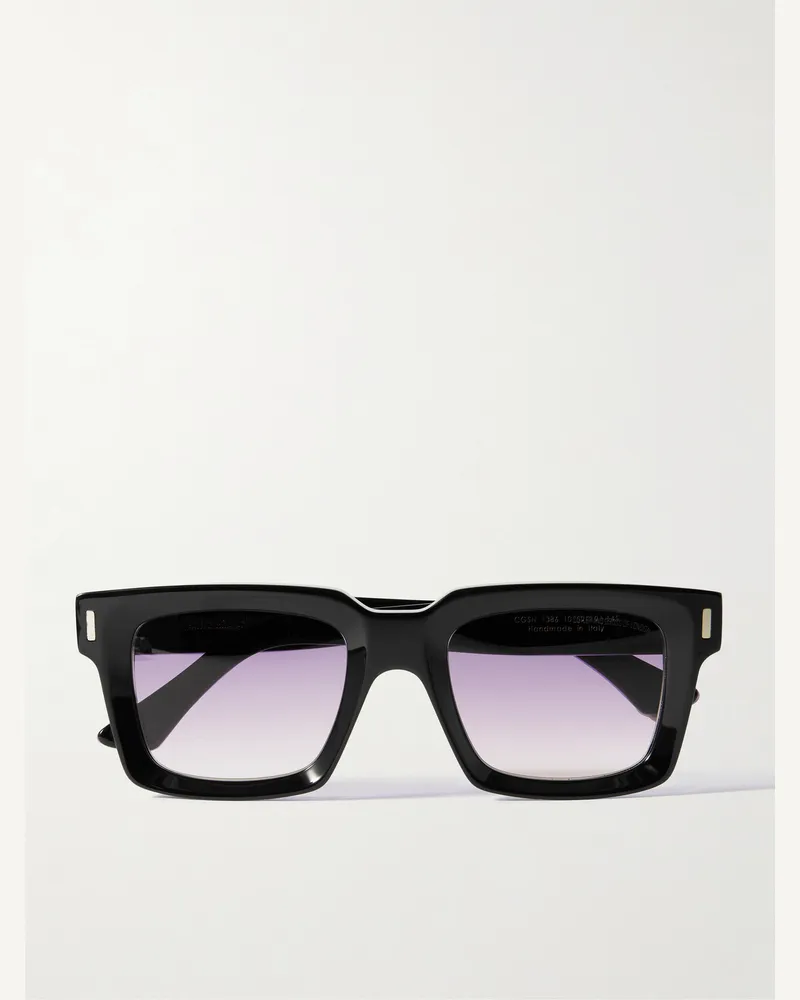 Cutler and Gross Sonnenbrille mit eckigem Rahmen aus Azetat Schwarz
