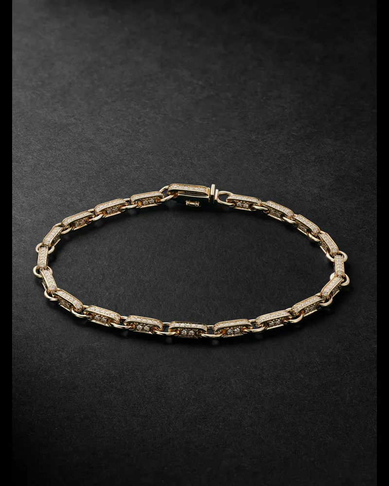 Sydney Evan Armband aus 14 Karat Gold mit Diamanten Gold