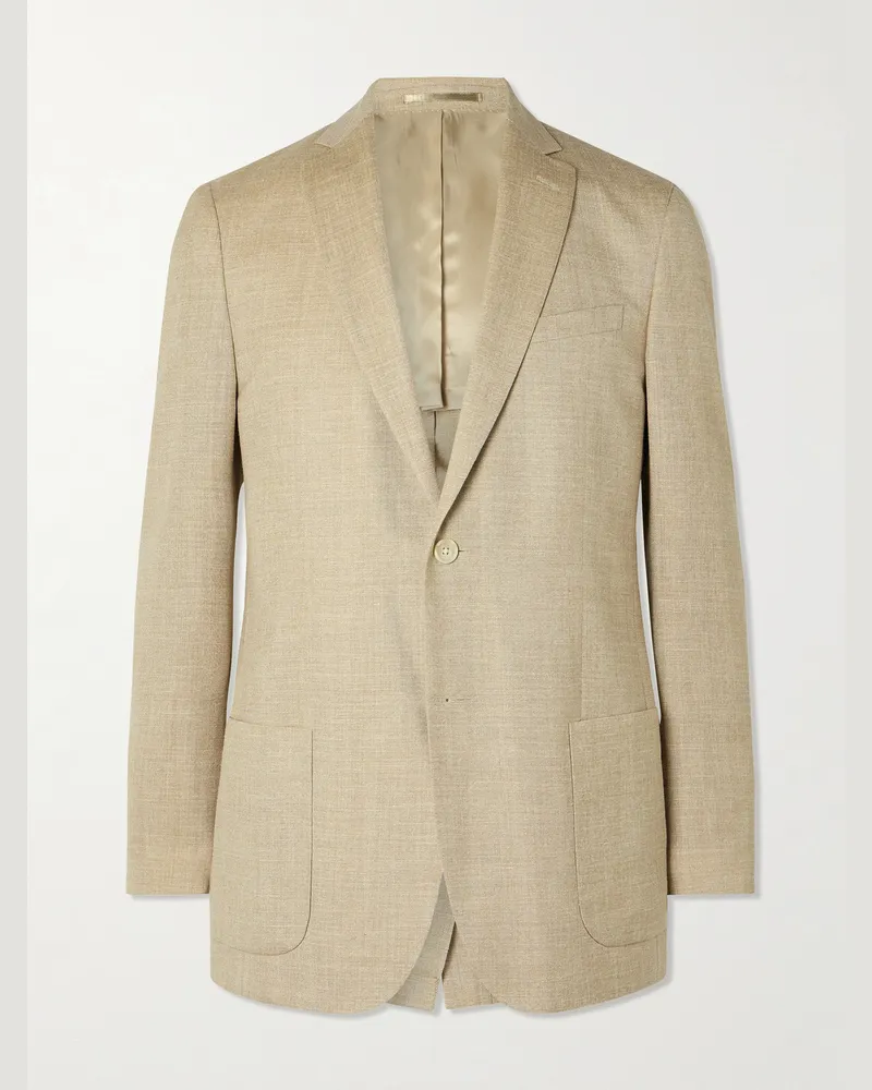 MR P. Wool, Silk and Linen-Blend Suit Jacket Neutrals