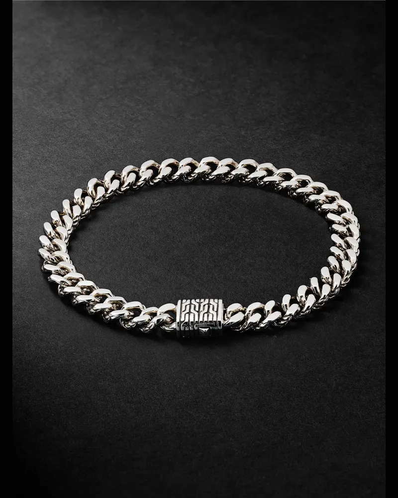 John Hardy Armband mit Panzerkettengliedern aus Sterlingsilber Silber
