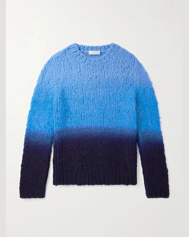 Gabriela Hearst Pullover aus Kaschmir mit Farbverlauf Blau