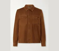 Panelled Suede Jacket