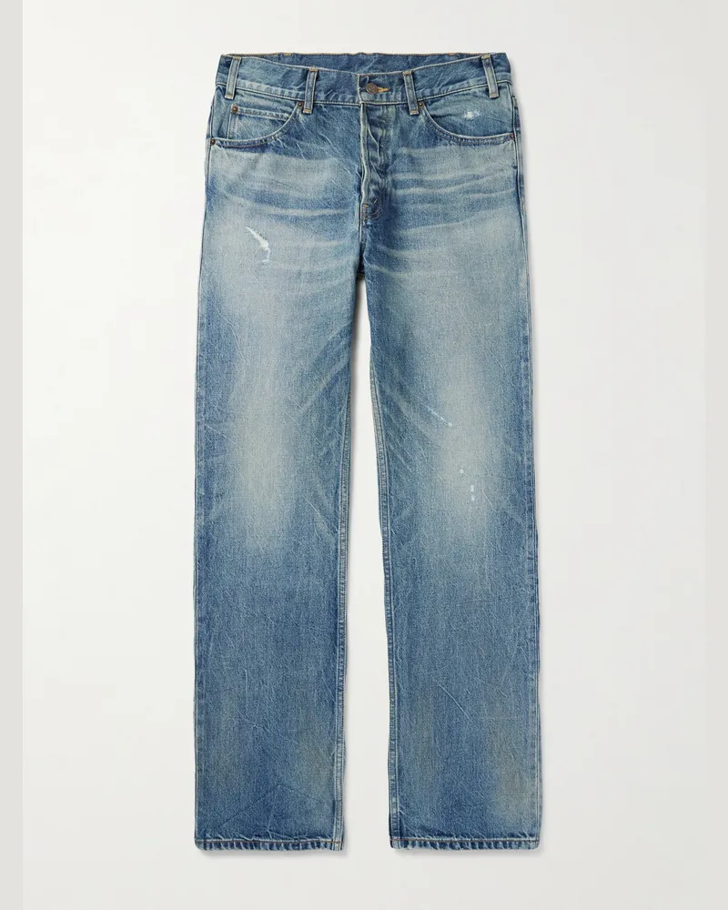 Celine Kurt gerade geschnittene Jeans Blau