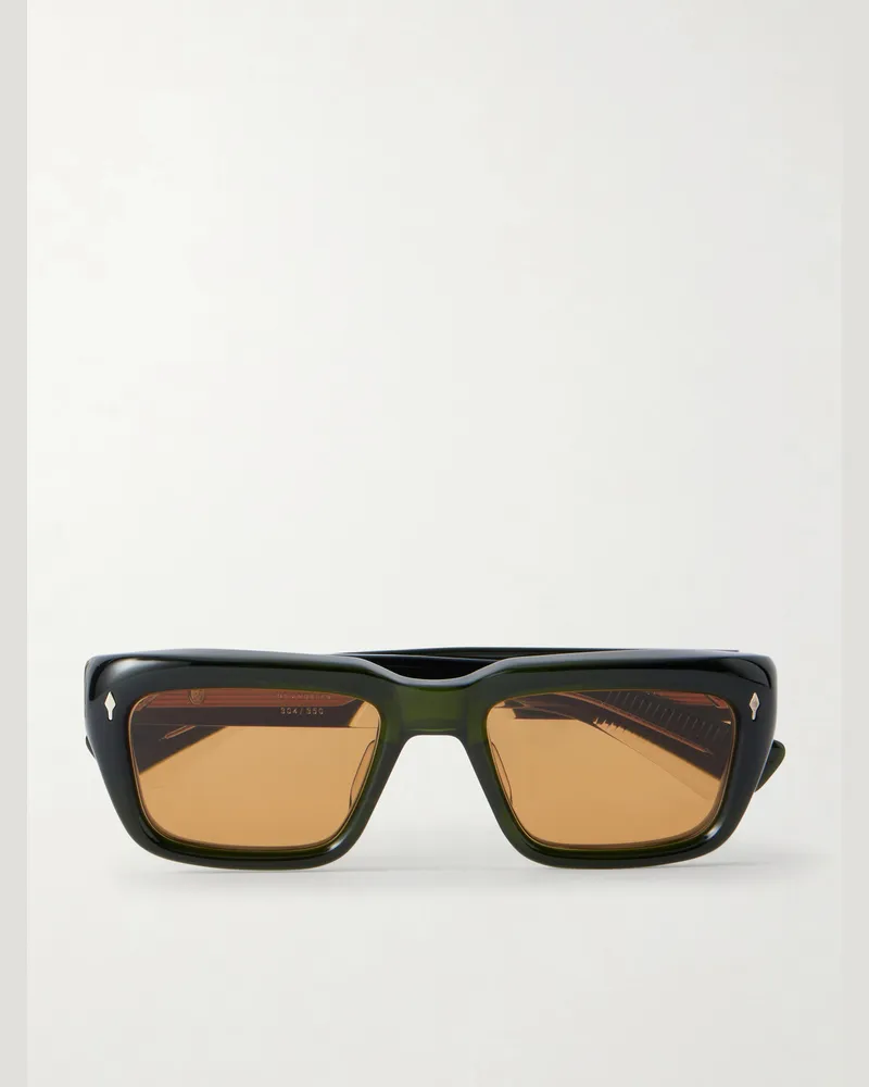 Jacques Marie Mage Walker Square-Frame Acetate Sunglasses Green