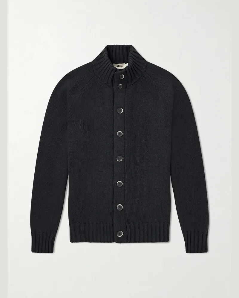 Altea Virgin Wool Cardigan Green
