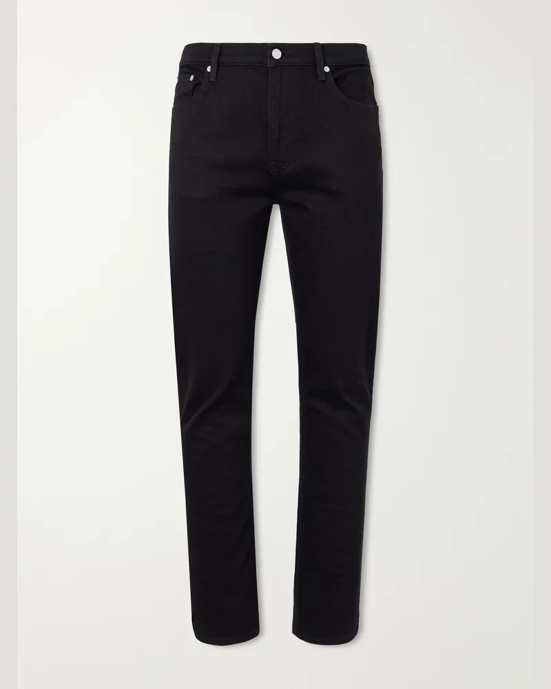 Frame Denim Modern Straight-Leg Jeans Black