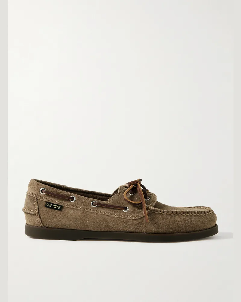 G.H. Bass & Co. Jetty II Bootsschuhe aus Veloursleder Braun