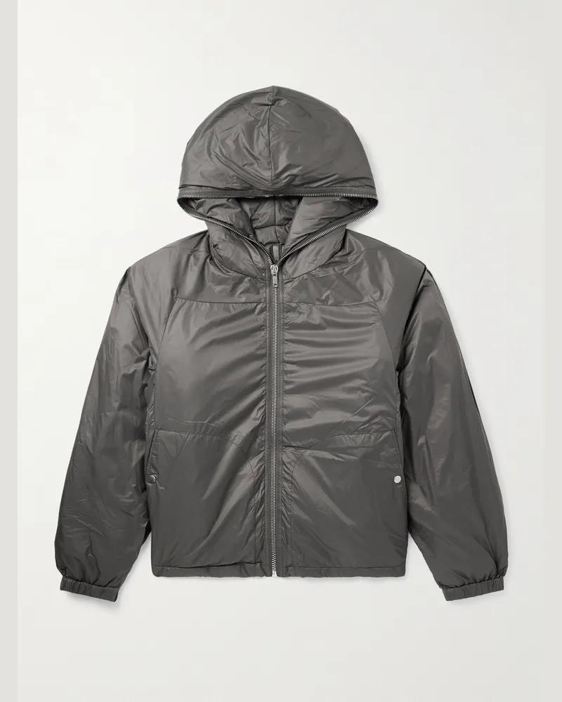 DRKSHDW by Rick Owens Wattierte Kapuzenjacke aus Nylon Grau