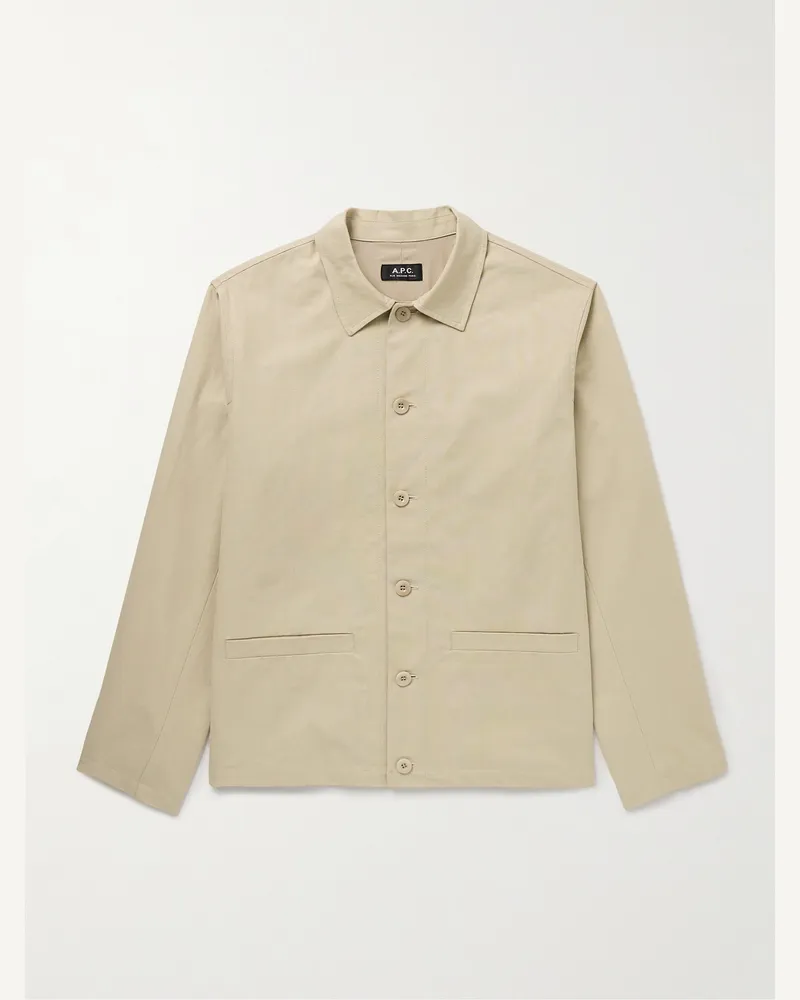 A.P.C. Rodney Hemdjacke aus Baumwolle Neutral