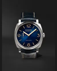 OFFICINE PANERAI Radiomir Mediterraneo Automatic 45 mm Uhr aus Titan mit Alligatorlederarmband, Ref.-Nr. PAM01078 Blau