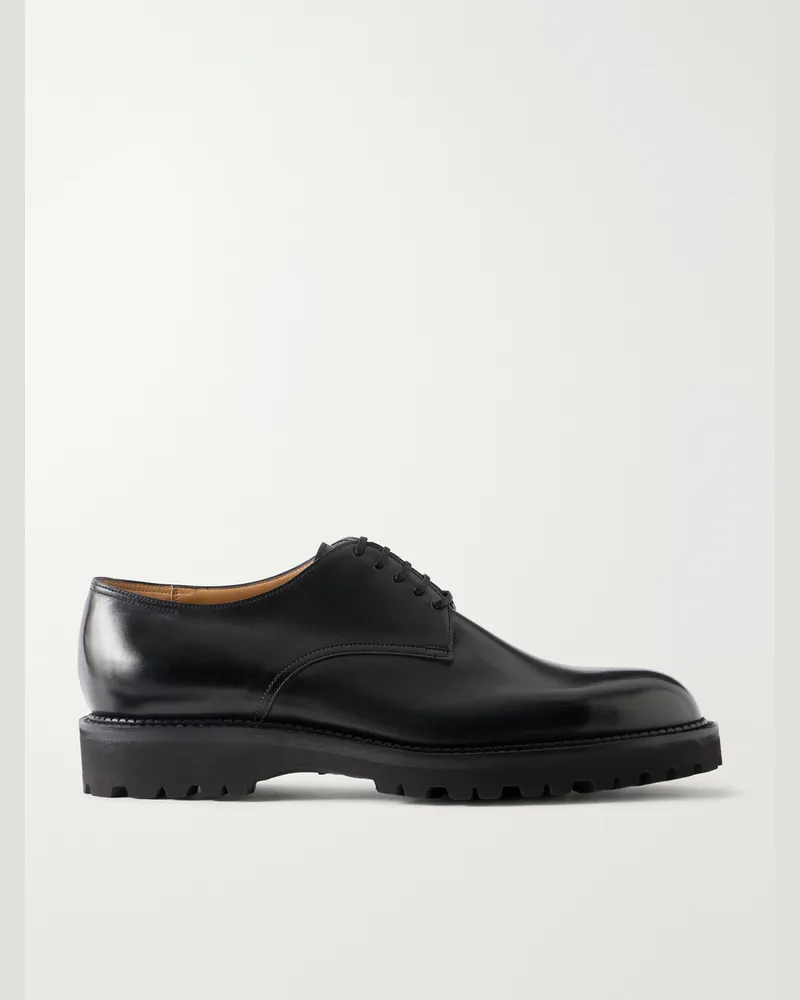 John Lobb Tenby Leather Derby Shoes Black