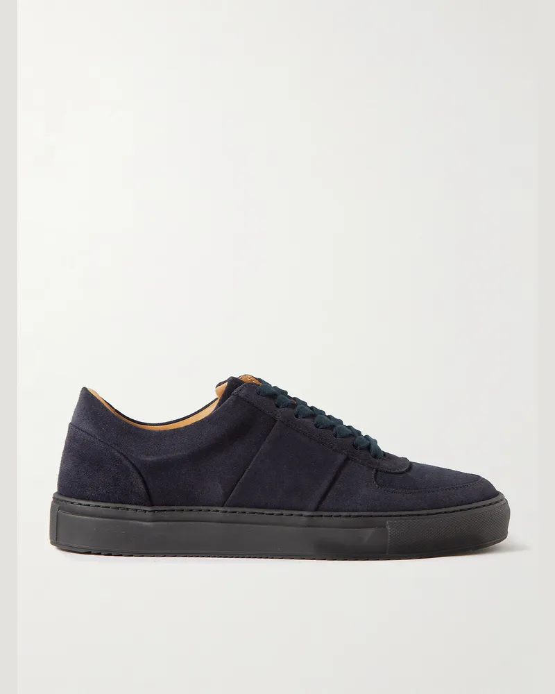 MR P. Larry Sneakers aus regeneriertem evolo®-Veloursleder Blau