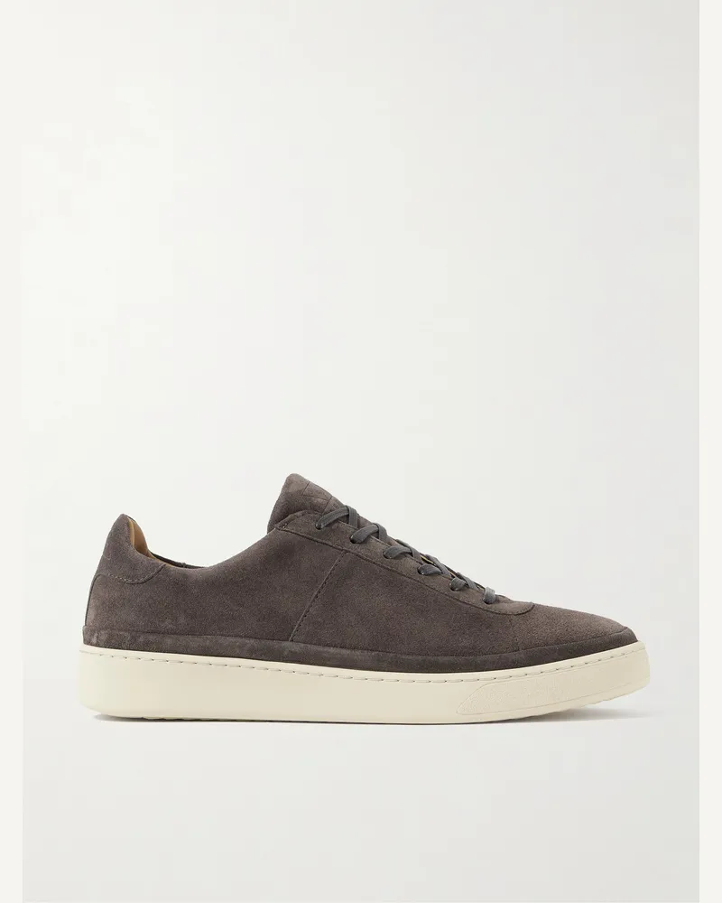 MULO Waxed-Suede Sneakers Gray