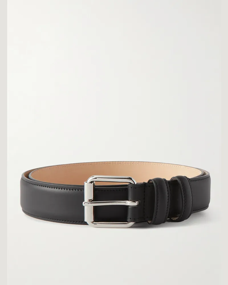 A.P.C. Paris Ledergürtel, 3 cm Schwarz