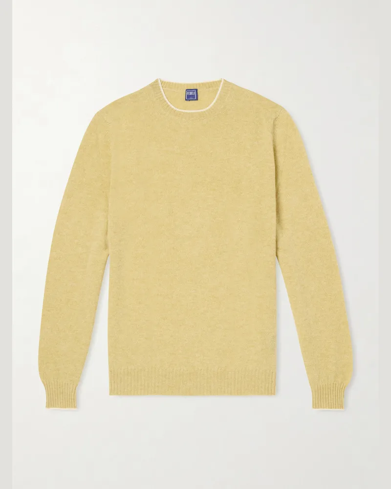 Fedeli Argentina Persia Cashmere Sweater Yellow