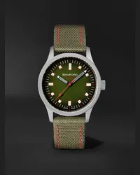 BWD B80 Adventure 39 mm Uhr aus Titan mit automatischem Aufzug und Armband aus Canvas, Ref.-Nr.: B80-ADV-GRN Grün