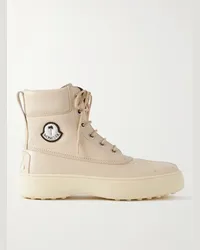 Moncler Tod's + Palm Angels Winter Gommino Stiefel aus vollnarbigem Leder Neutral