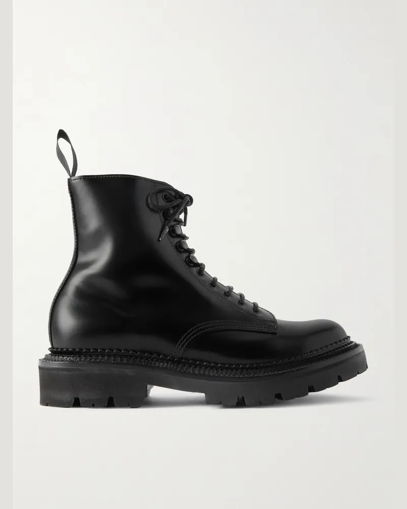 Grenson  Jude Glossed-Leather Boots Black
