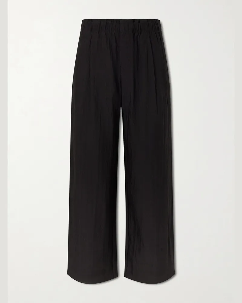 Our Legacy Straight-Leg Linen-Blend Trousers Black