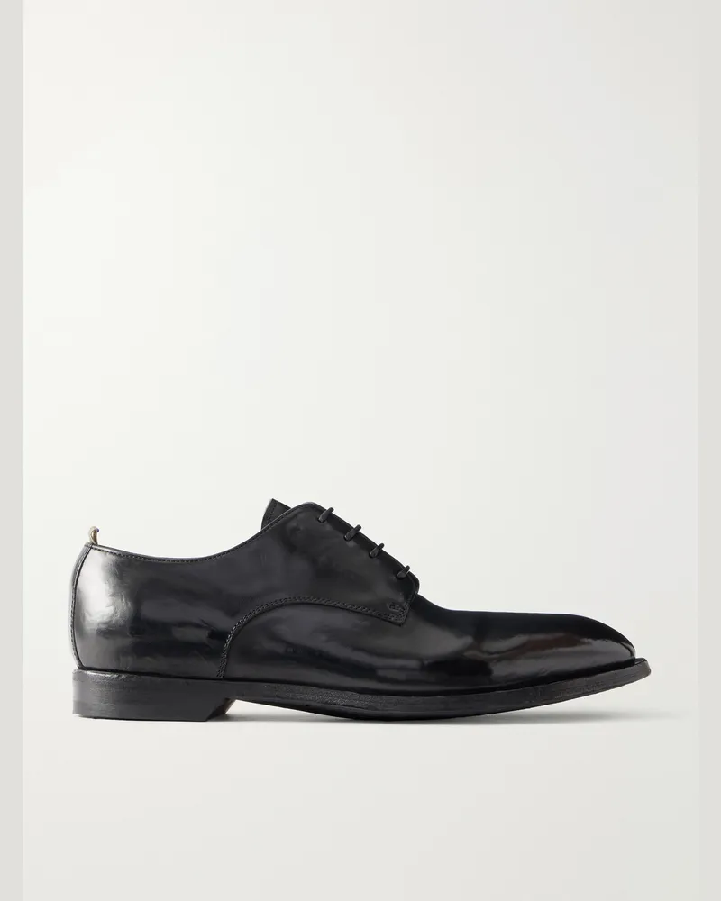 Officine Creative Italia Sound 012 Leather Derby Shoes Black