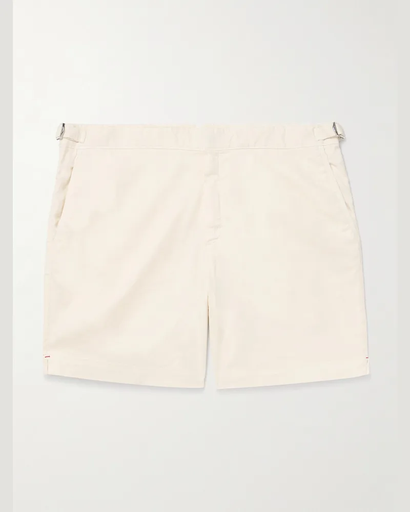 Orlebar Brown Bulldog schmal und gerade geschnittene Shorts aus einer Leinen-Lyocell-Mischung mit Stretch-Anteil Neutral
