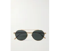 DiorBlackSuit R6U goldfarbene Pilotensonnenbrille