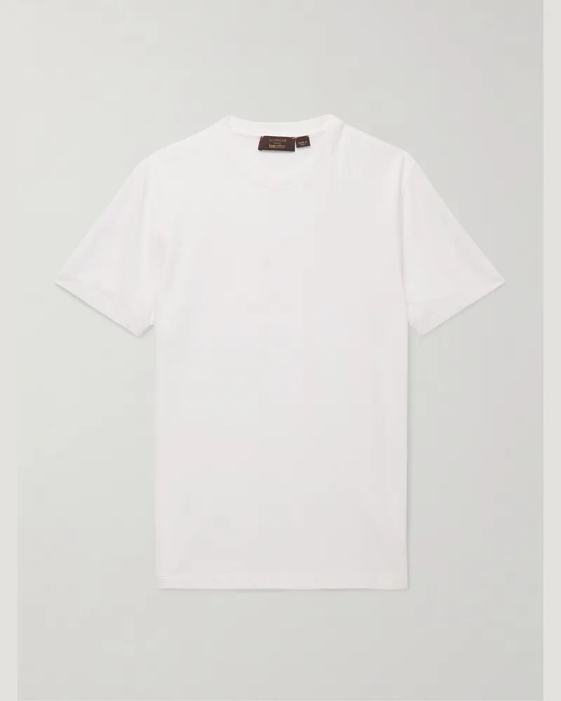 Slowear Incotex Zanone Slim-Fit IceCotton T-Shirt White