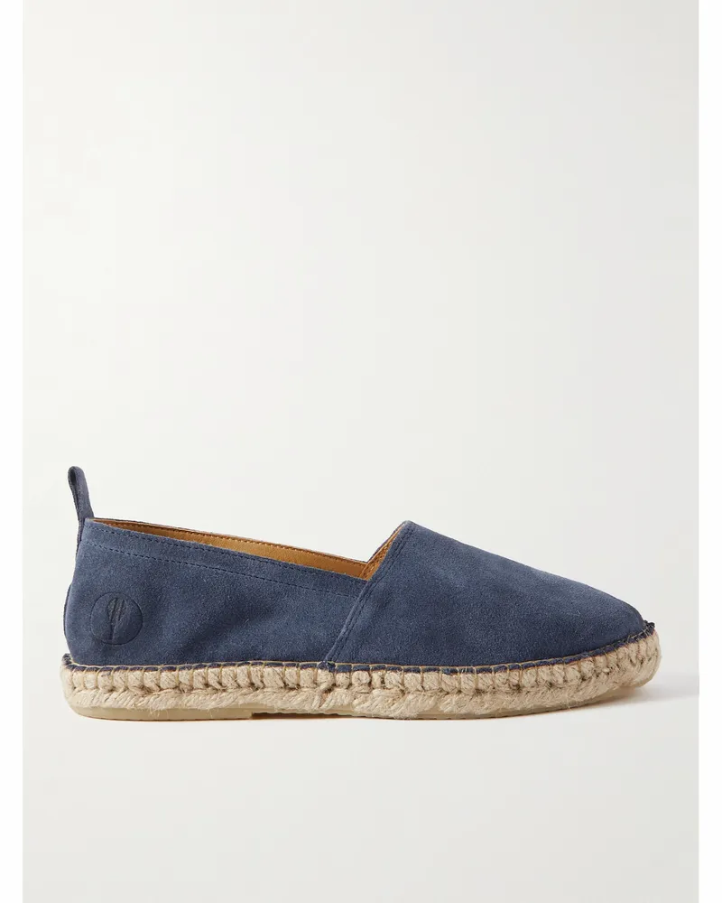 Frescobol Carioca Helio Suede Espadrilles Blue