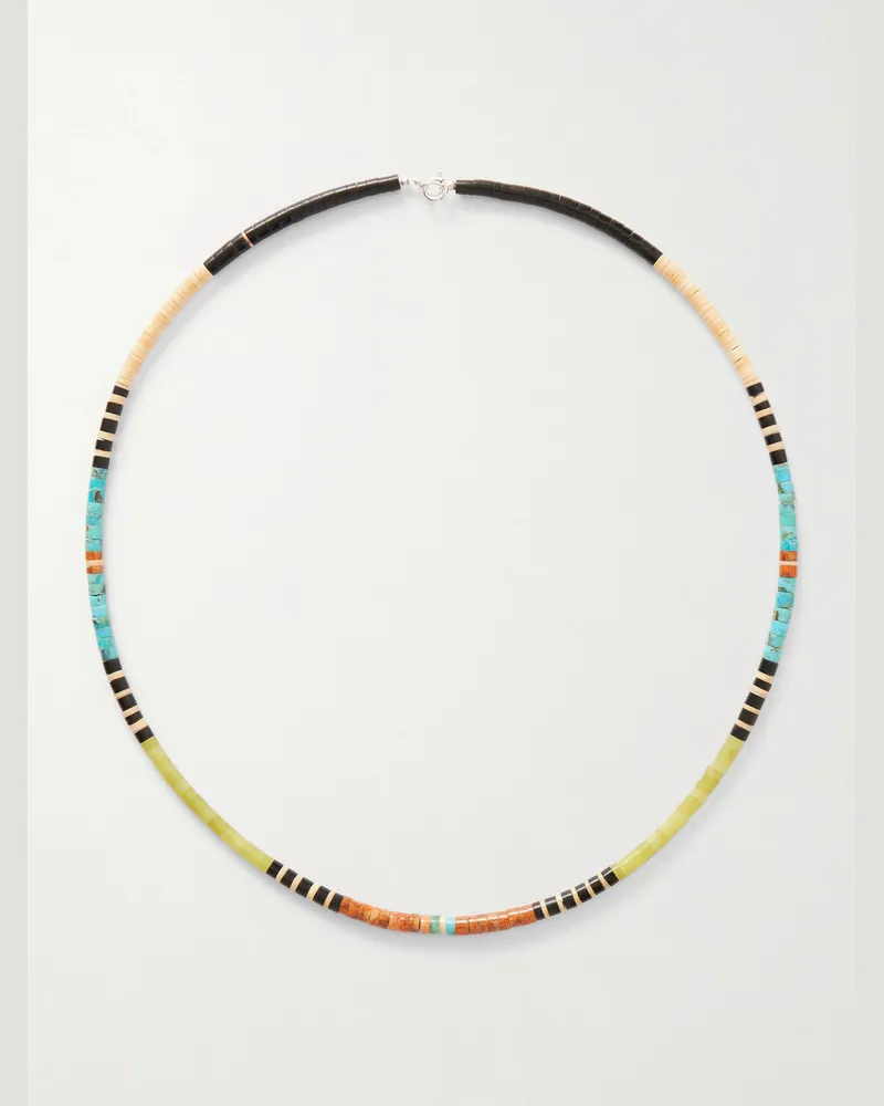 Peyote Bird Terra Silver Multi-Stone Beaded Necklace Multi