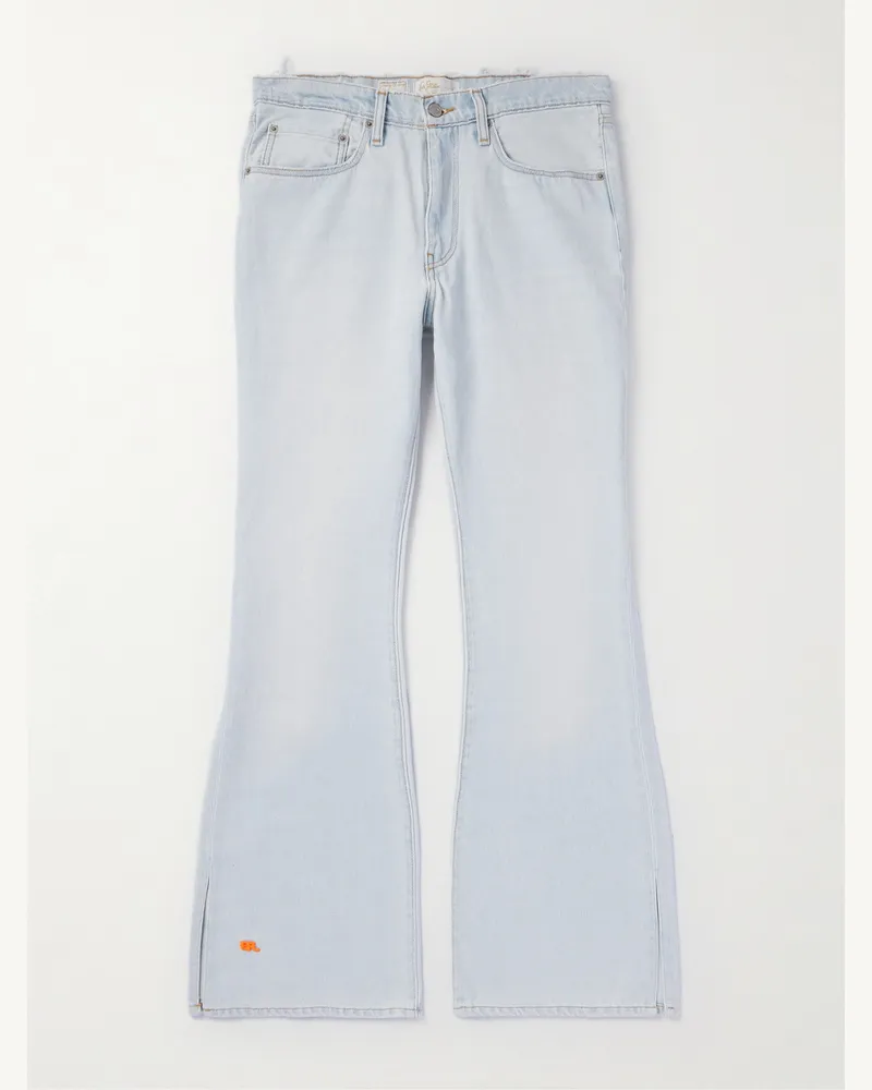 ERL Levi's Slim-Fit Bootcut Distressed Jeans Blue