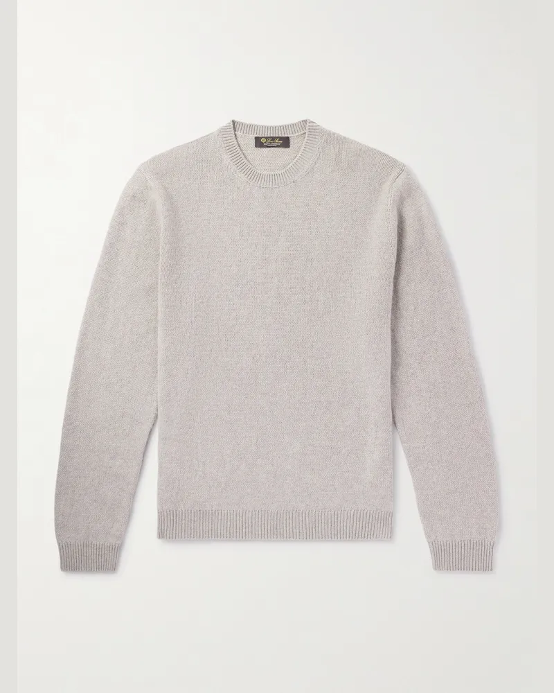 Loro Piana Fobello Cashmere Sweater Gray