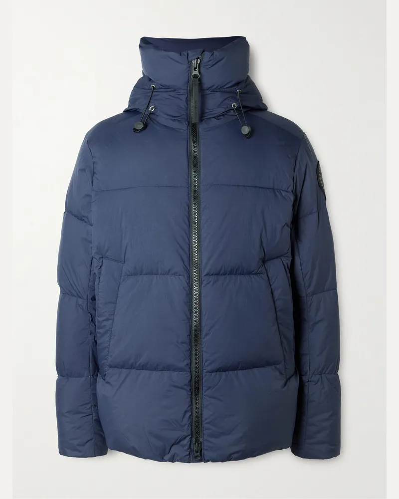 Canada Goose Crofton Daunenjacke aus gestepptem „EnduraLuxe“-Material Blau