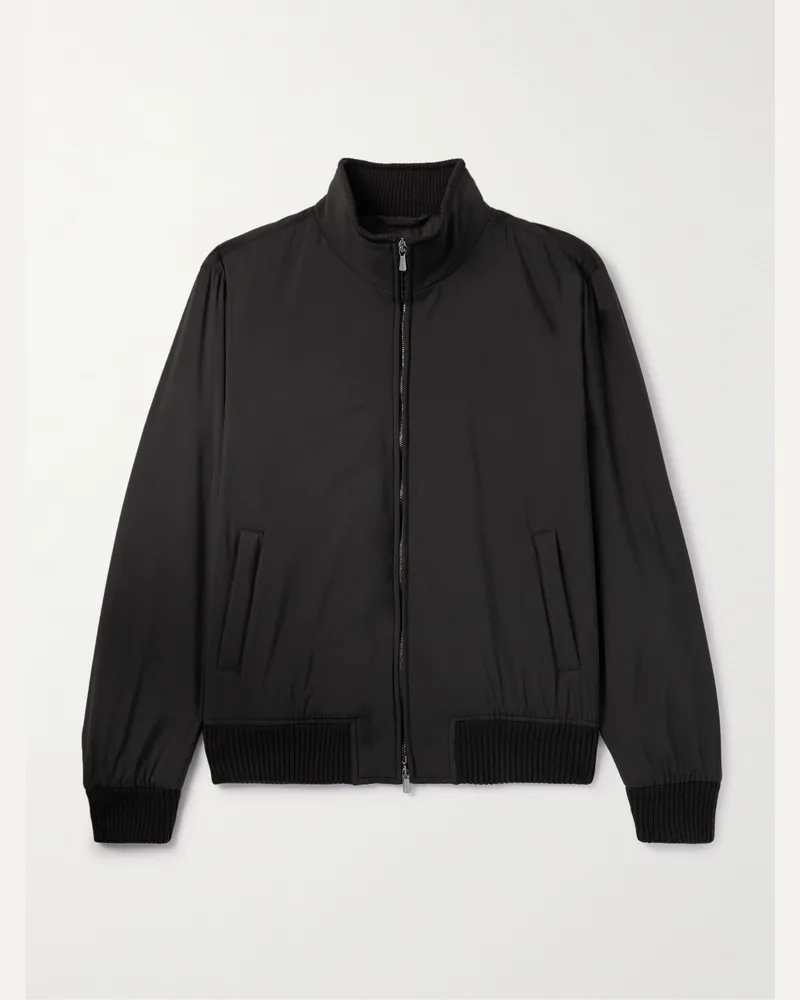 Thom Sweeney Bomberjacke aus Nylon Braun