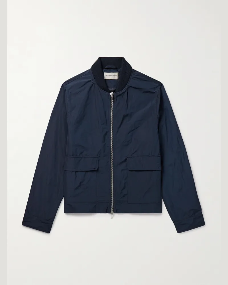 Officine Generale Nathane Bomberjacke aus Shell Blau